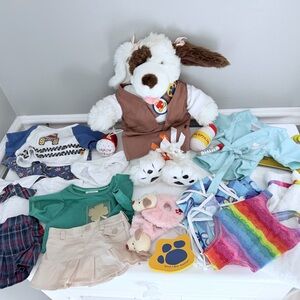 Build-A-Beat dog with Build-A-Bear outfits.